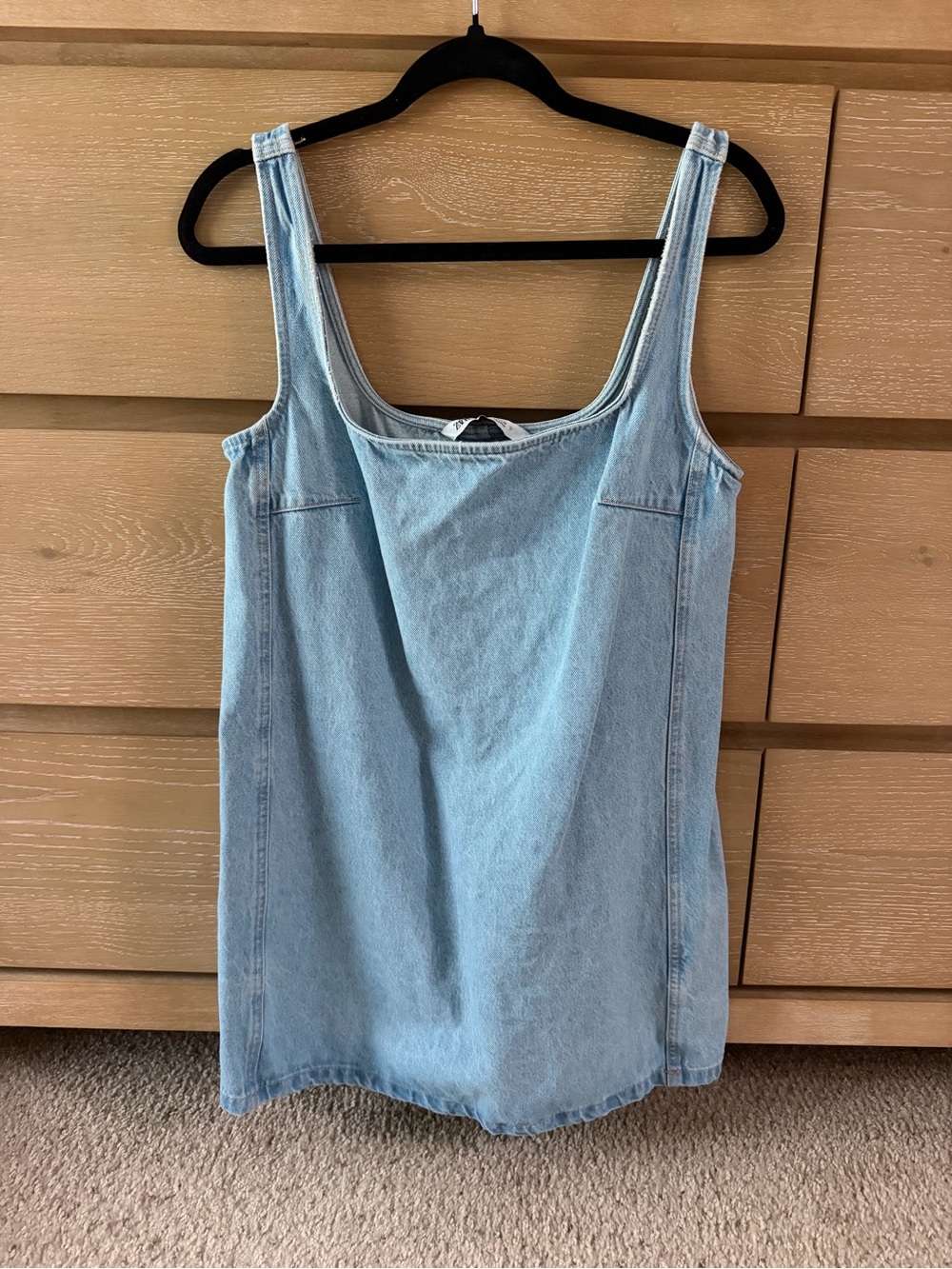 Zara Light Blue Denim Mini Dress